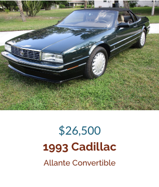 1996 Cadillac Allante Convertible