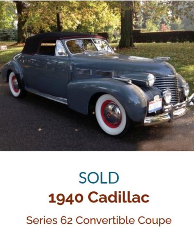 Cadillac Series 62 Convertible Coupe 1940