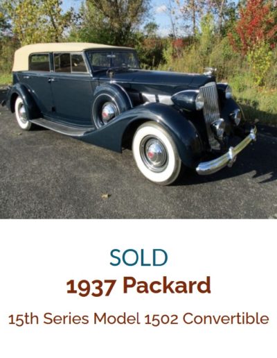 Packard 15th Series Model 1502 Convertible 1937