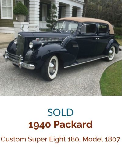 Packard Custom Super Eight 180, Model 1807 1940
