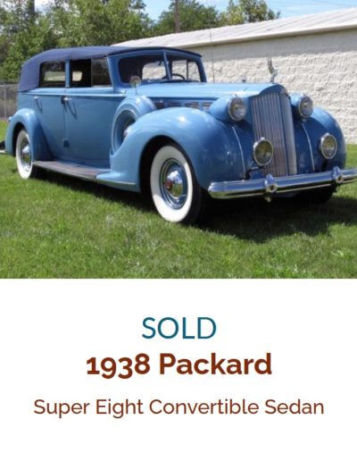 Packard Super Eight Convertible Sedan 1938