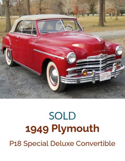 Plymouth P18 Special Deluxe Convertible 1949
