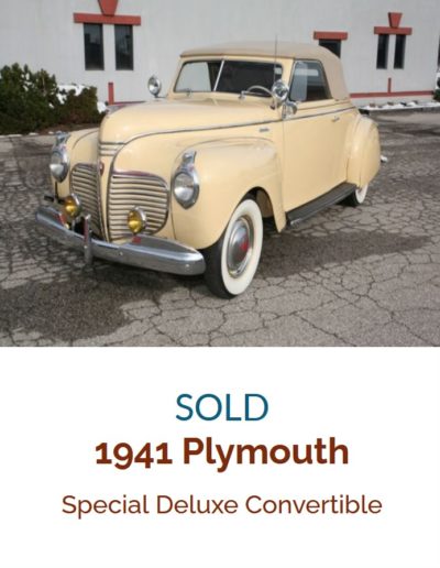Plymouth Special Deluxe Convertible 1941