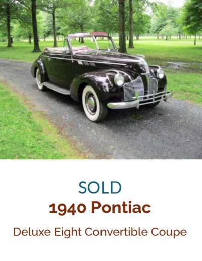 Pontiac Deluxe Eight Convertible Coupe 1940