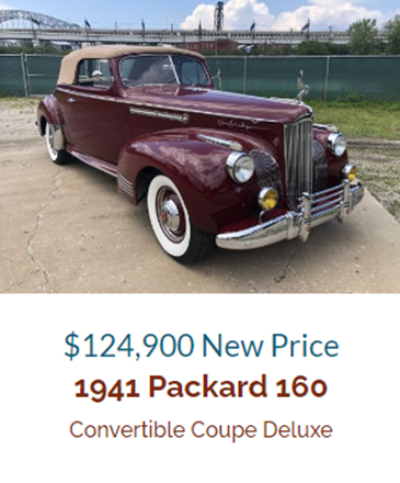 1941 Packard 160 listing